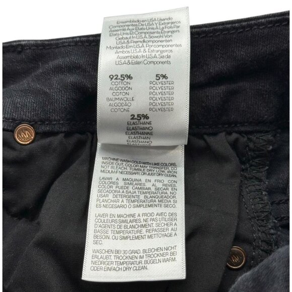 Mother The Pixie Ankle Fray Jeans in Not Guilty Black Exposed Button Fly Size 27 - Picture 9 of 11